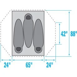 The North Face 3-Season Backpacking Tents Stormbreak 3 Tent: 3 Person 3 Season -Tents and Shelters Store AGGRASGR D2 1
