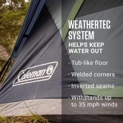 Coleman 3-Season Family & Campground Tents Skydome Tent: 8 Person 3 Season -Tents and Shelters Store BLUNIG D4