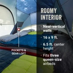 Coleman 3-Season Family & Campground Tents Skydome XL Tent: 10 Person 3 Season -Tents and Shelters Store BLUNIG D5 1