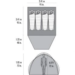 MSR 3-Season Family & Campground Tents Habitude 4 Tent: 4 Person 3 Season 11 MSR 3-Season Family & Campground Tents Habitude 4 Tent: 4 Person 3 Season -Tents and Shelters Store BLU D3