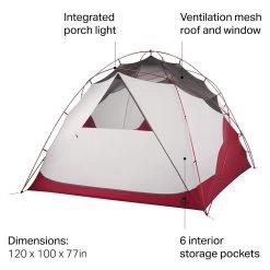 MSR 3-Season Family & Campground Tents Habitude 6 Tent: 6 Person 3 Season -Tents and Shelters Store BLU D5 2