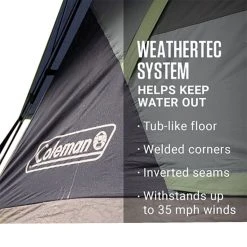 Coleman 3-Season Family & Campground Tents Skydome Tent: 4 Person 3 Season -Tents and Shelters Store DAR D2