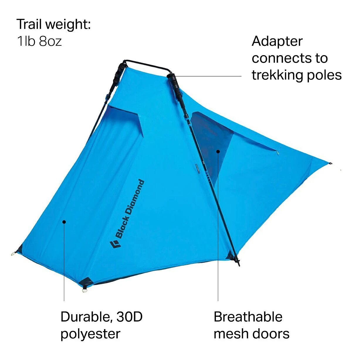 Black Diamond 3-Season Backpacking Tents Distance Tent: 2 Person 3 Season + Adapter 4 Black Diamond 3-Season Backpacking Tents Distance Tent: 2 Person 3 Season + Adapter - Image 2