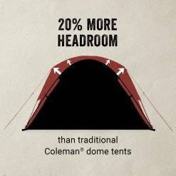 Coleman 3-Season Family & Campground Tents Skydome Fullfly Vest Tent: 2 Person 3 Season -Tents and Shelters Store EVE D4