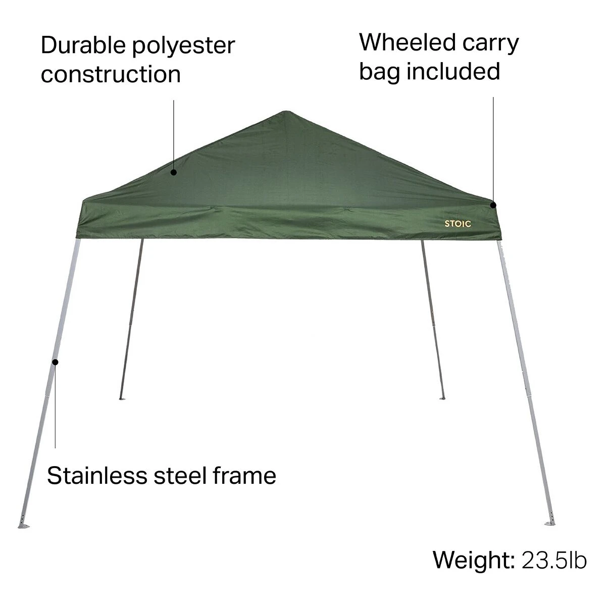 Stoic Tarps, Shelters & Screen Rooms 10x10 Slant Leg Canopy 4 Stoic Tarps, Shelters & Screen Rooms 10x10 Slant Leg Canopy - Image 2