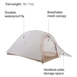 Big Agnes 3-Season Backpacking Tents Fly Creek HV UL Solution Dye Tent: 1 Person 3 Season -Tents and Shelters Store GRAGRE D3