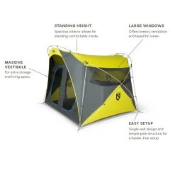 NEMO Equipment Inc. 3-Season Family & Campground Tents Wagontop 4 Tent: 4 Person 3 Season -Tents and Shelters Store GRGRBILEGR D6