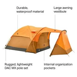 The North Face 3-Season Family & Campground Tents Wawona Tent: 6 Person 3 Season -Tents and Shelters Store LIEXBRORTITANETAGR D11