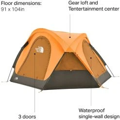 The North Face 3-Season Family & Campground Tents Homestead Domey 3 Tent: 3 Person 3 Season -Tents and Shelters Store LIEXBRORTITANETAGR D8 2