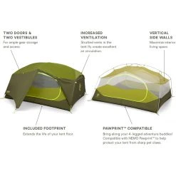 NEMO Equipment Inc. Vestibules & Footprints Aurora 3P Tent: 3 Person 3 Season 27 NEMO Equipment Inc. Vestibules & Footprints Aurora 3P Tent: 3 Person 3 Season -Tents and Shelters Store NOVGRE D10