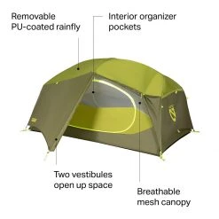 NEMO Equipment Inc. Vestibules & Footprints Aurora 2P Tent: 2 Person 3 Season -Tents and Shelters Store NOVGRE D16