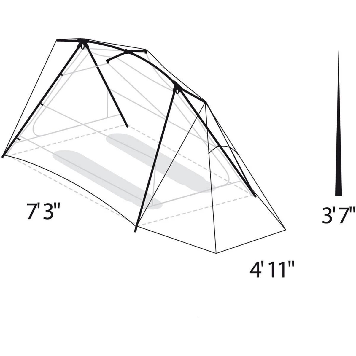 Eureka 3-Season Backpacking Tents Timberline SQ 2XT Tent: 2 Person 3 Season 10 Eureka 3-Season Backpacking Tents Timberline SQ 2XT Tent: 2 Person 3 Season - Image 8
