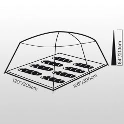 Eureka 3-Season Family & Campground Tents Copper Canyon LX Tent: 3 Season 8 Person -Tents and Shelters Store ONECOL D15 5