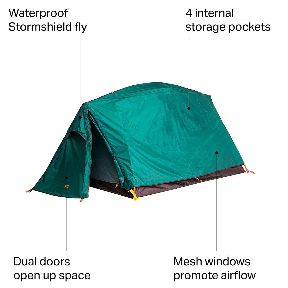 Eureka 3-Season Backpacking Tents Timberline SQ 2XT Tent: 2 Person 3 Season 4 Eureka 3-Season Backpacking Tents Timberline SQ 2XT Tent: 2 Person 3 Season - Image 2