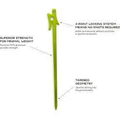 NEMO Equipment Inc. Tent Accessories & Repair Airpin Ultralight Stakes 2 Pack -Tents and Shelters Store ONECOL D3 29