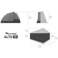 Sea To Summit 3-Season Backpacking Tents ALTO TR1 Tent: 1 Person 3 Season -Tents and Shelters Store ONECOL D9 6