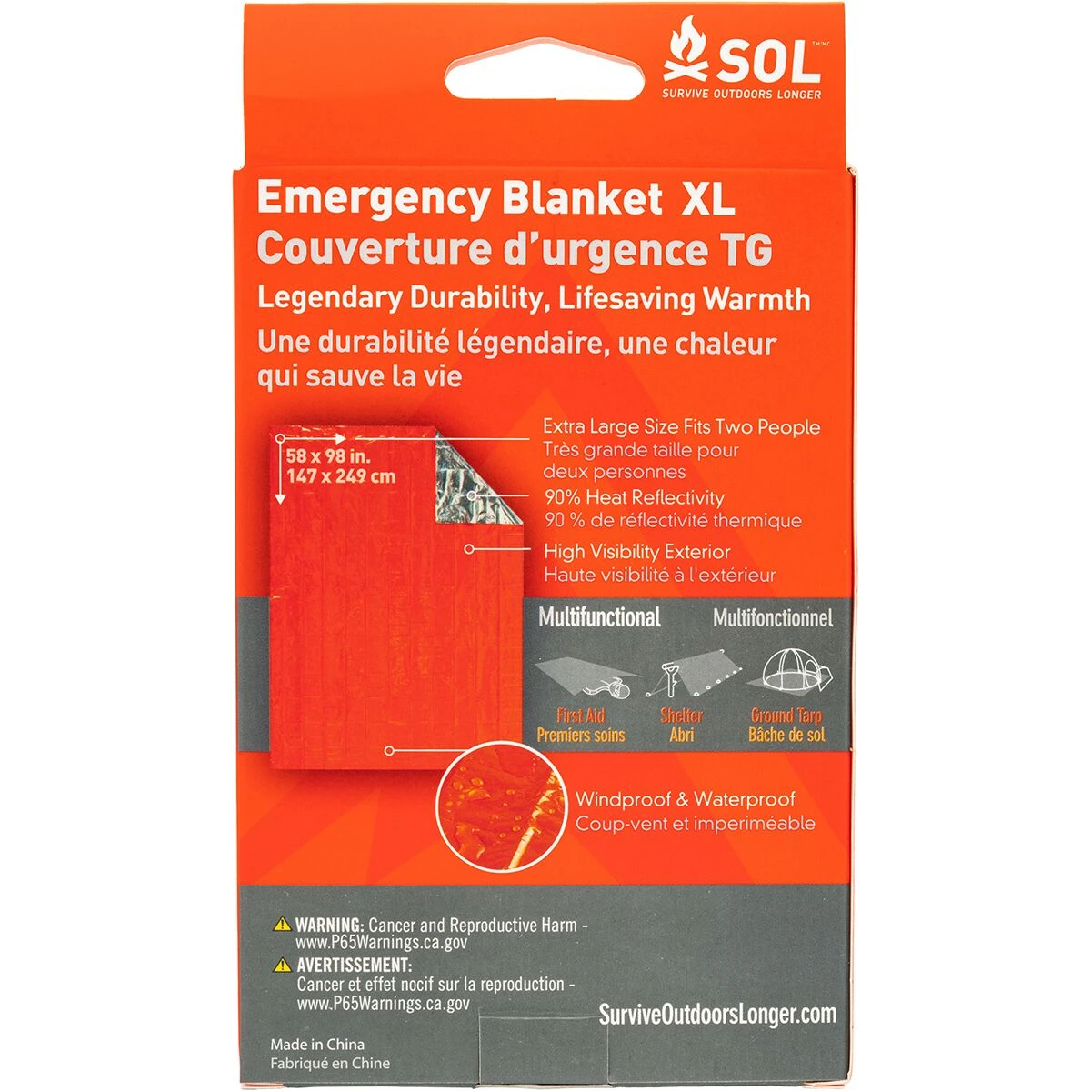 Adventure Ready Brands Emergency Shelters SOL Heatsheets Survival 2 Person Blanket 10 Adventure Ready Brands Emergency Shelters SOL Heatsheets Survival 2 Person Blanket - Image 8