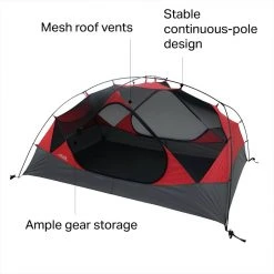 ALPS Mountaineering 3-Season Backpacking Tents Phenom 3 Tent: 3 Person 3 Season -Tents and Shelters Store RED D7 1