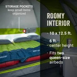Coleman 3-Season Family & Campground Tents Skydome Screen Room Tent: 6 Person 3 Season 9 Coleman 3-Season Family & Campground Tents Skydome Screen Room Tent: 6 Person 3 Season -Tents and Shelters Store ROCGRE D5