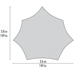 MSR Shelters & Tarps Rendezvous Sun Shield Shelter -Tents and Shelters Store S120WIN D2