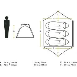 NEMO Equipment Inc. Vestibules & Footprints Aurora 3P Tent: 3 Person 3 Season 45 NEMO Equipment Inc. Vestibules & Footprints Aurora 3P Tent: 3 Person 3 Season -Tents and Shelters Store SUR D6