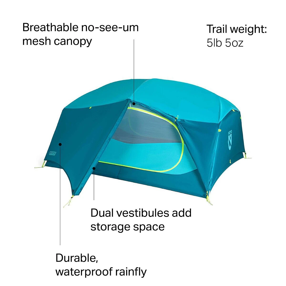 NEMO Equipment Inc. Vestibules & Footprints Aurora 3P Tent: 3 Person 3 Season 20 NEMO Equipment Inc. Vestibules & Footprints Aurora 3P Tent: 3 Person 3 Season - Image 18