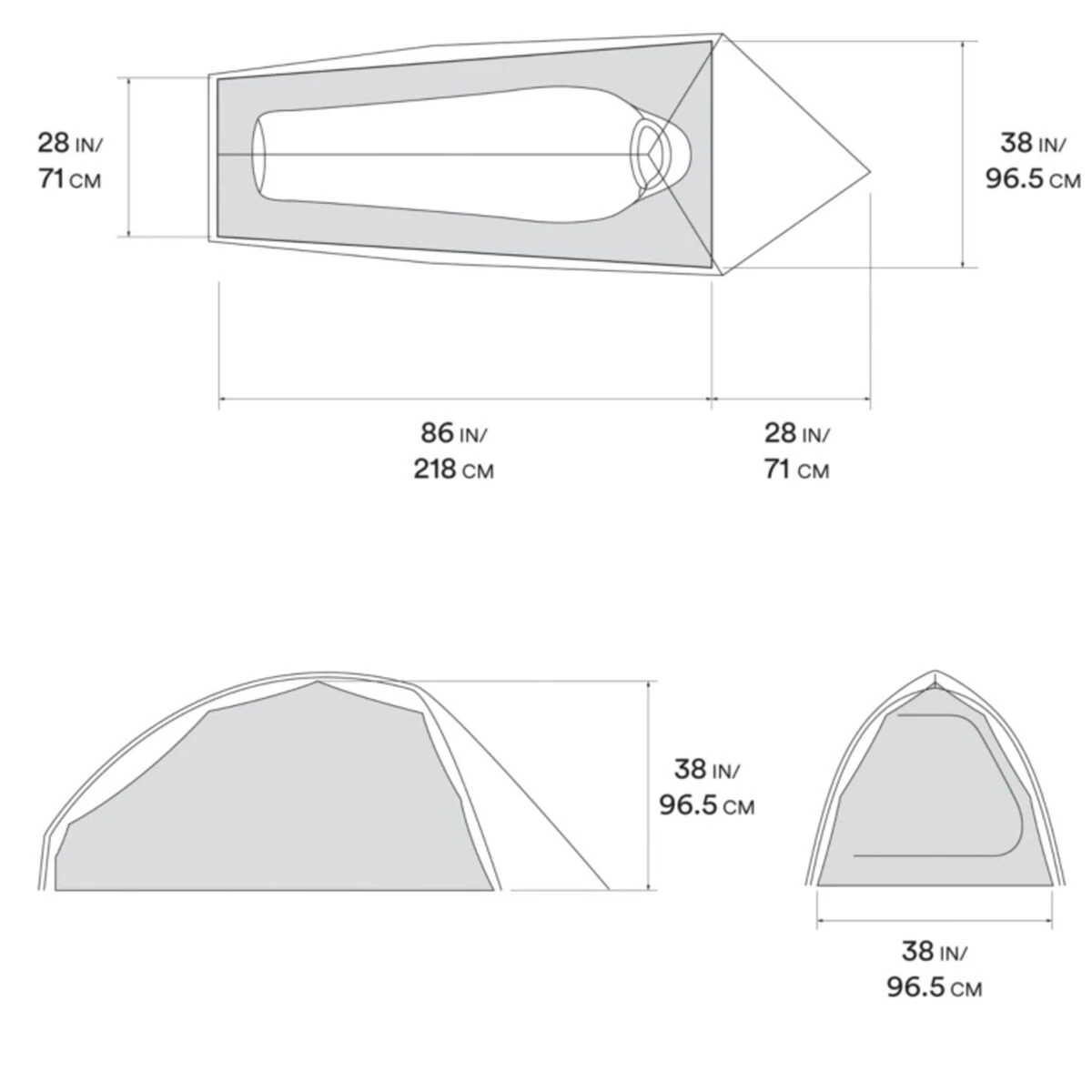 Mountain Hardwear 3-Season Backpacking Tents Nimbus UL 1 Tent 13 Mountain Hardwear 3-Season Backpacking Tents Nimbus UL 1 Tent - Image 11