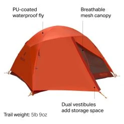Marmot 3-Season Backpacking Tents Catalyst Tent: 3 Person 3 Season -Tents and Shelters Store X001 D6